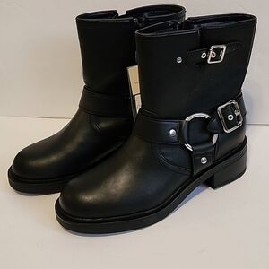 Women's Black Ankle Boots Size 9